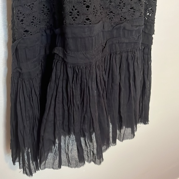 NWT Free People Shailee Black Mini Lace Dress New Medium M - Picture 8 of 11